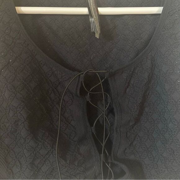 By Anthropologie NWOT Lace-Up Corset Top - Picture 6 of 10